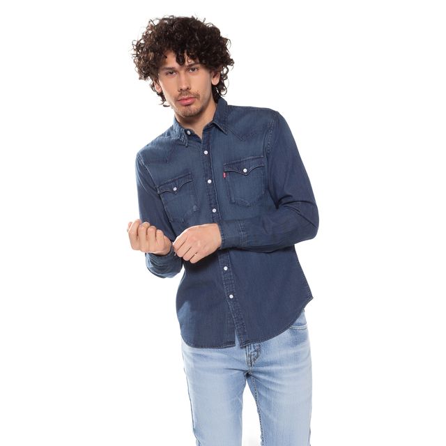 camisa levis jeans masculina