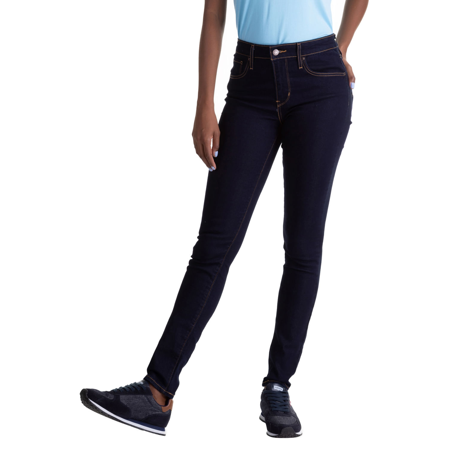 calça jeans feminina cintura alta levis