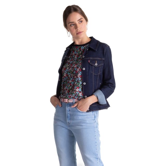 jaqueta jeans feminina levis