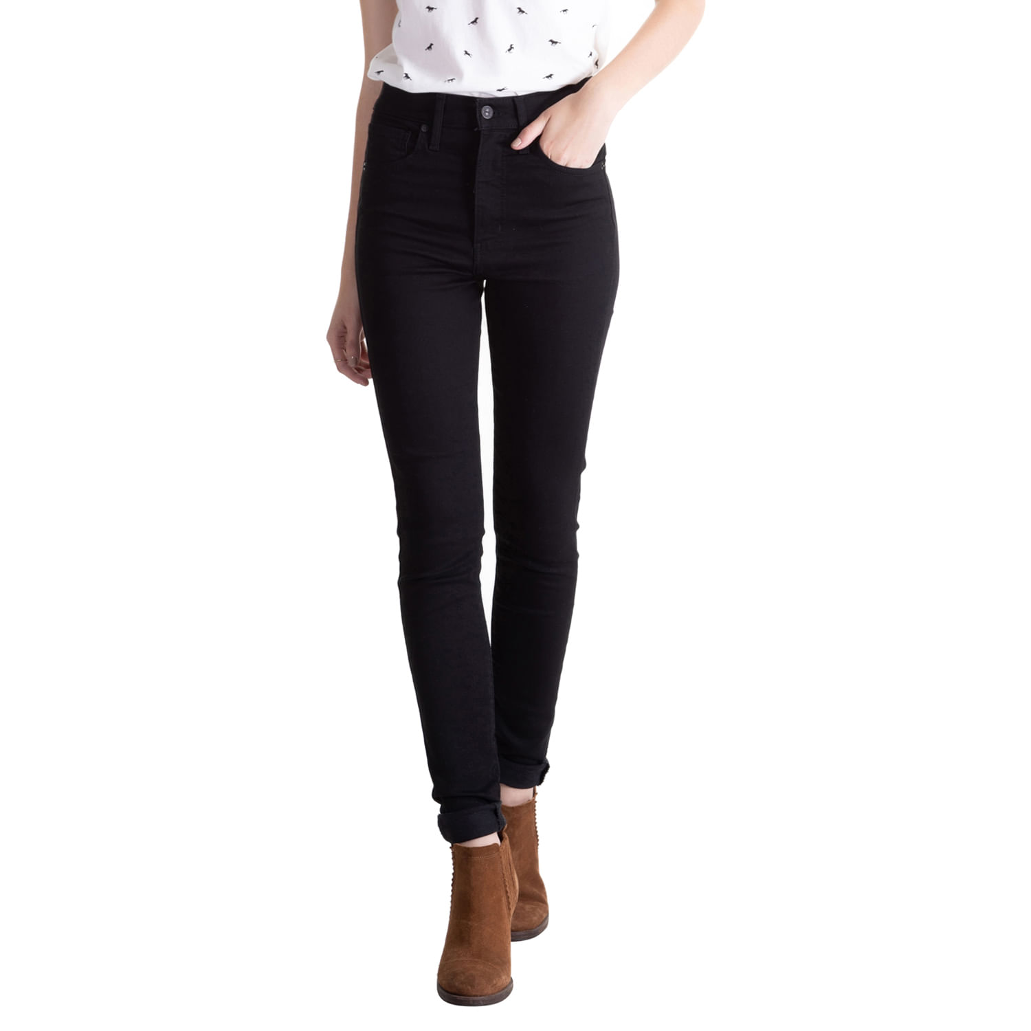 calça jeans feminina cintura alta levis