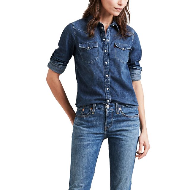 camisa xadrez levis feminina