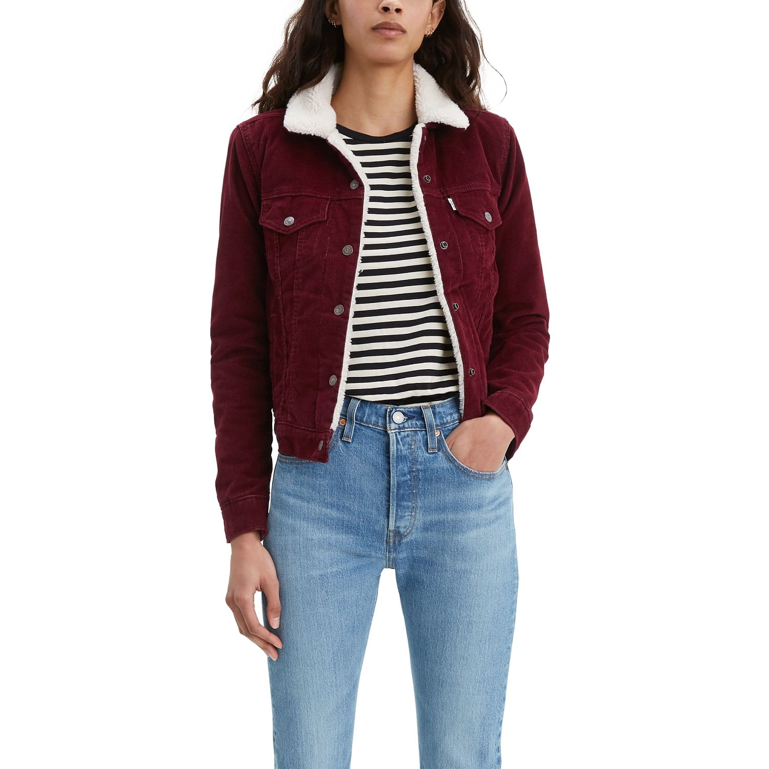 jaqueta jeans feminina levis preço
