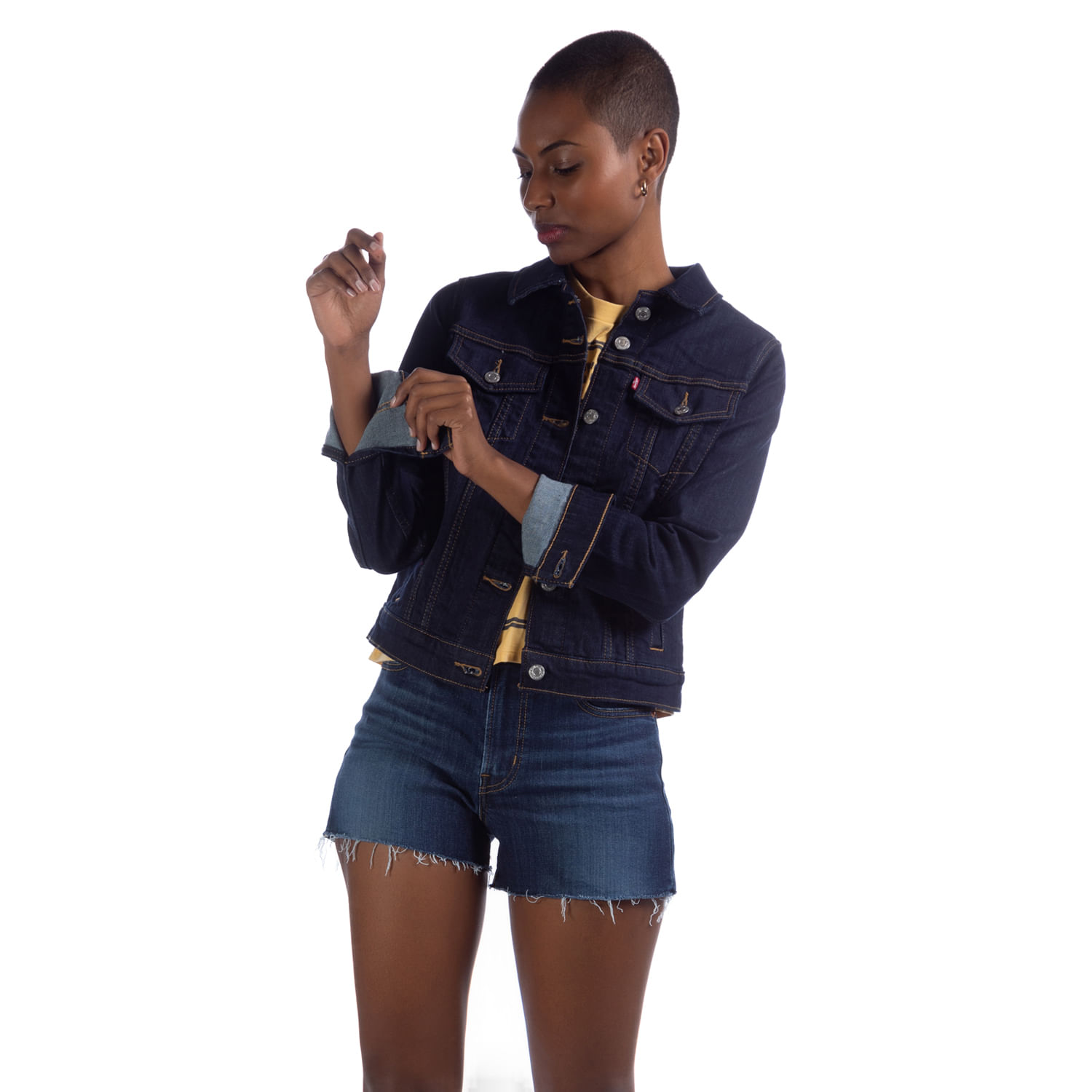 levis jaqueta jeans feminina
