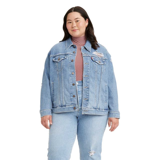 Jaqueta Jeans Trucker Ex-Boyfriend Plus Size Menor preço em Jaqueta Jeans Trucker Ex-Boyfriend Plus Size