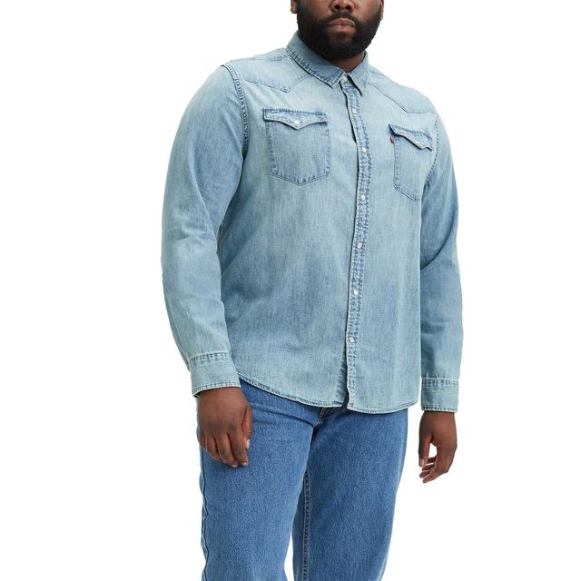 Camisa Levi's Classic Western Big & Tall Menor preço em Camisa Levi's Classic Western Big & Tall