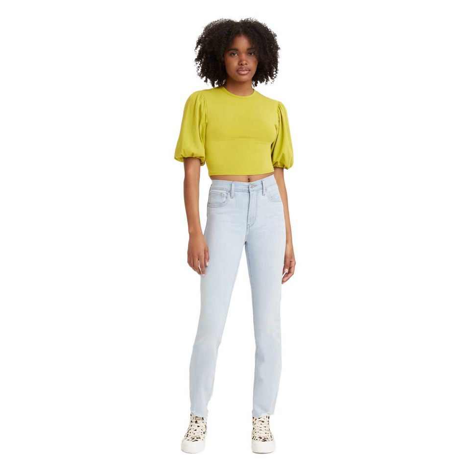 Calça Jeans Levi's® 724® High Rise Straight Lavagem Clara
