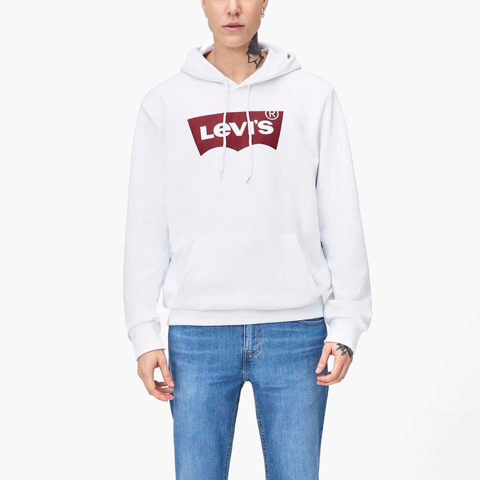 Moletom Levi’s com Capuz Graphic Po Hoodie T3 Branco