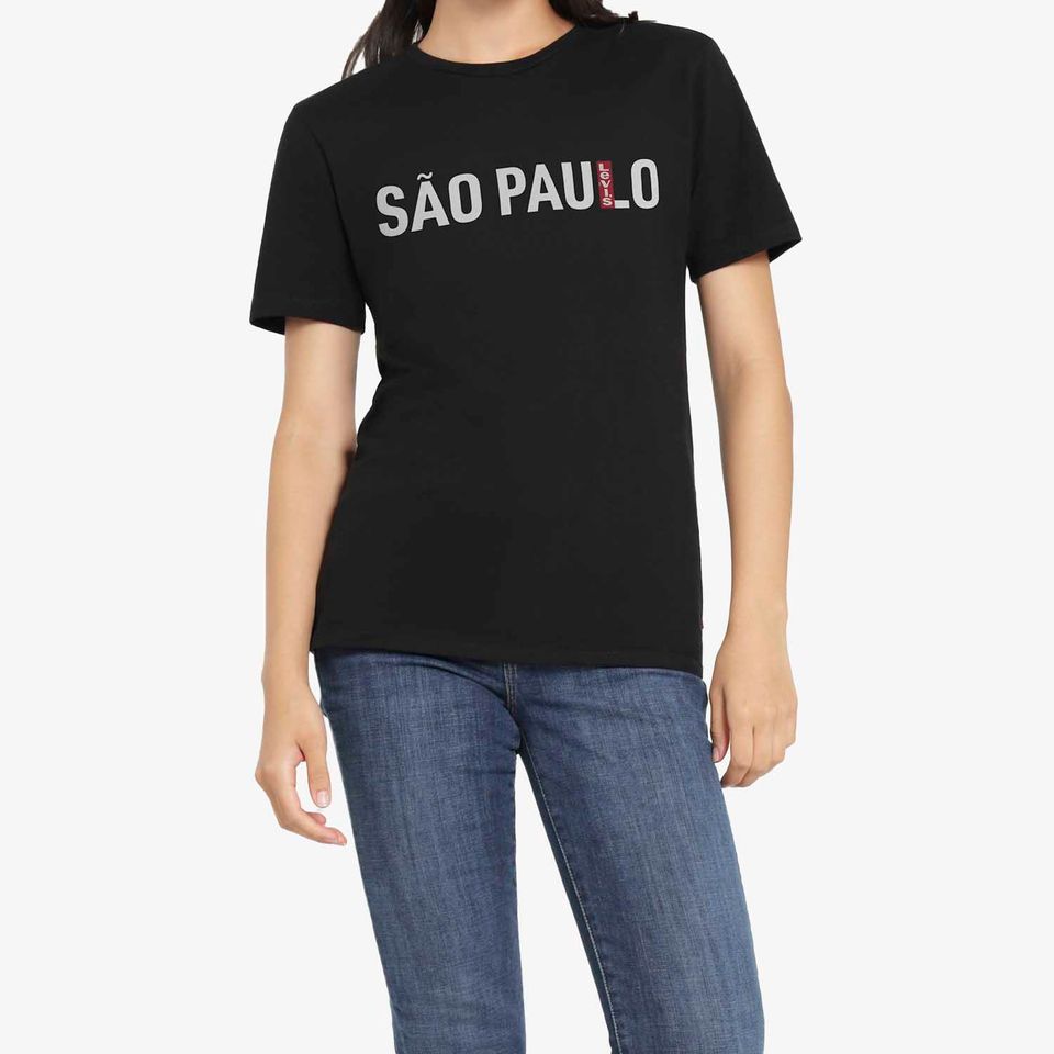Camiseta Levi's® City Tee São Paulo Preta
