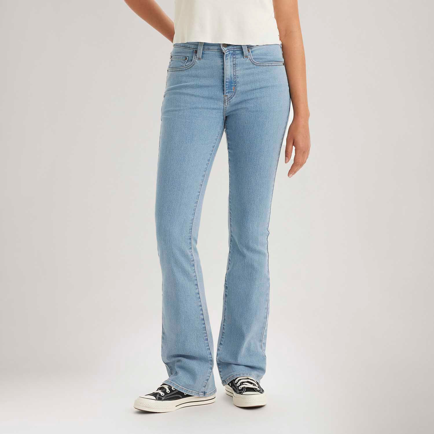 Calça Jeans Levi's® 725 High Rise Bootcut Lavagem Clara — Levi's