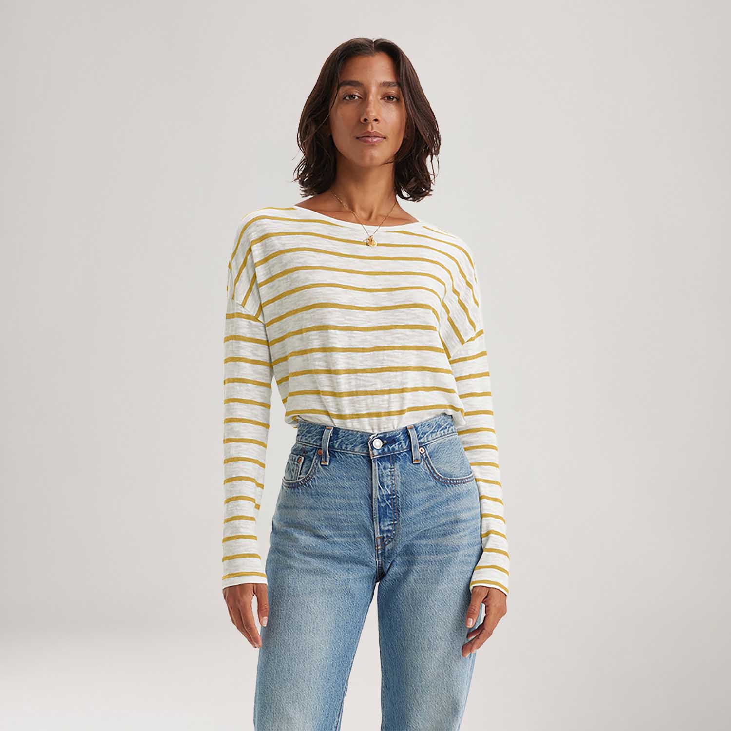 Blusa Levi's® Margot Amarela Manga Longa — Levi's
