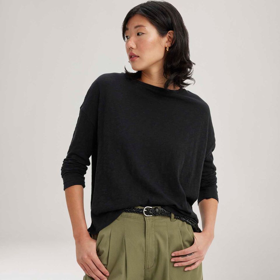 Blusa Levi's® Margot Preta Manga Longa