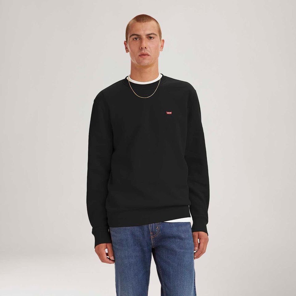 Moletom Levi's® Sweatshirt Preto Manga Longa