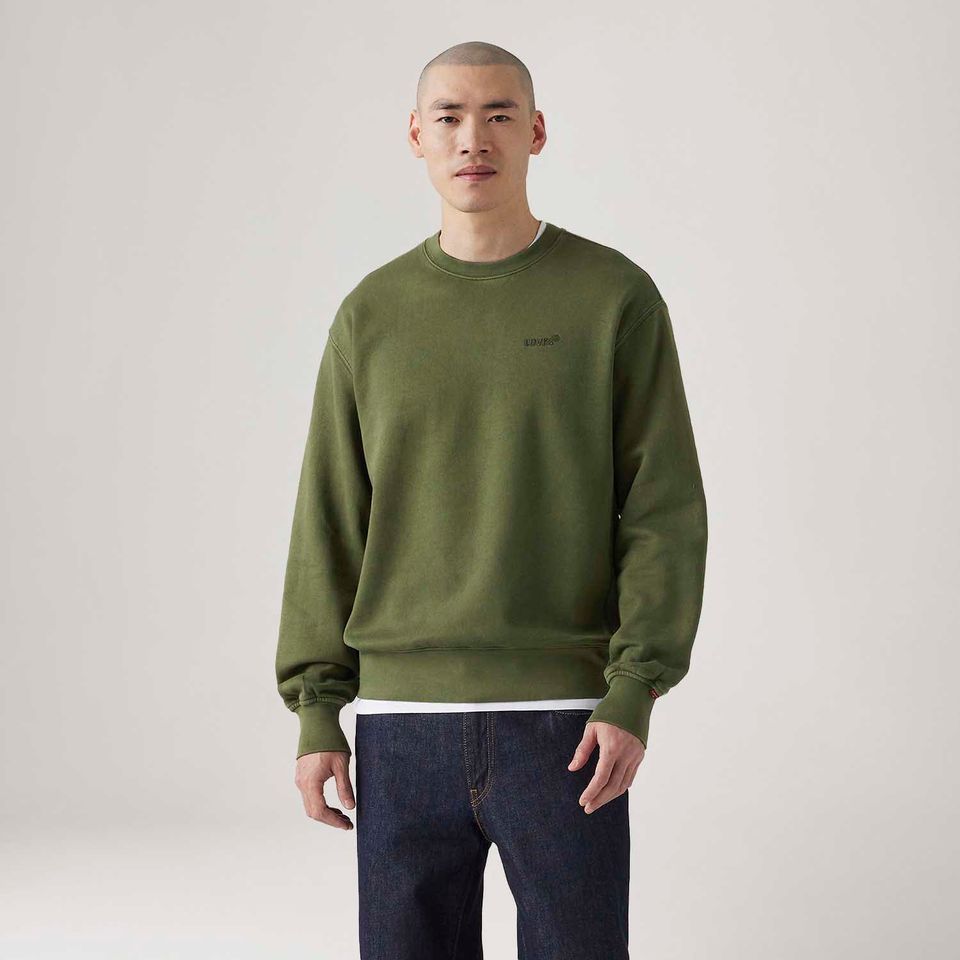 Moletom Levi's® Authentic Crew Verde