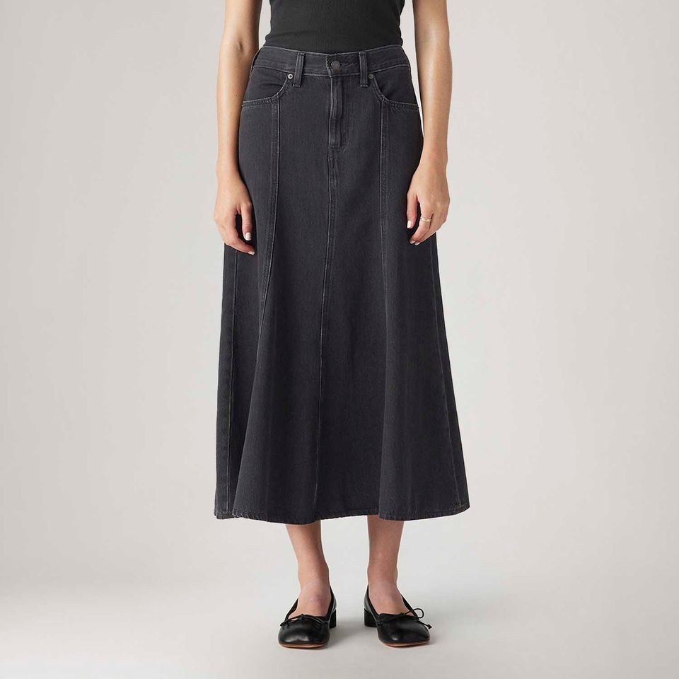 Saia Jeans Levi's® Fit And Flare Preta