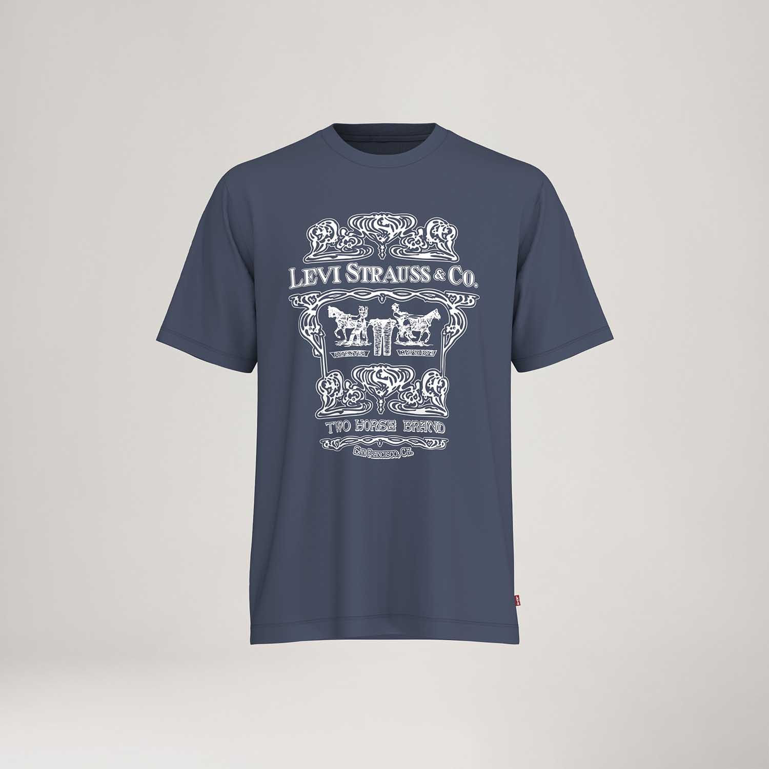 Camiseta Levi's® Relaxed Fit Azul Manga Curta