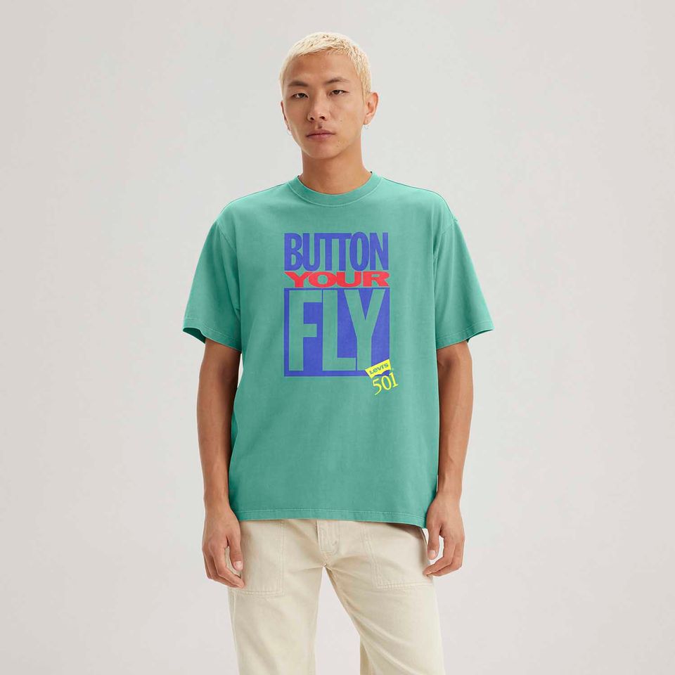 Camiseta Levi's® Vintage Graphic Tee Verde Manga Curta