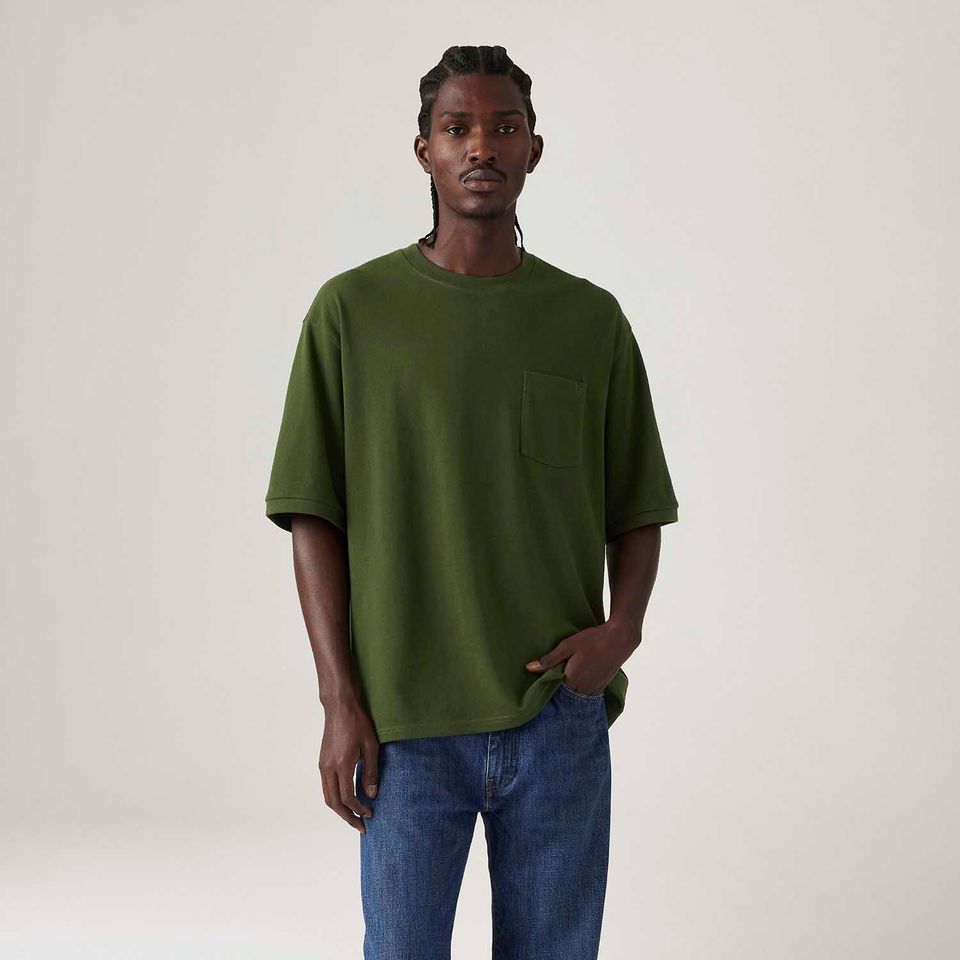 Camiseta Levi's® Half Sleeve Pique Verde Manga Curta