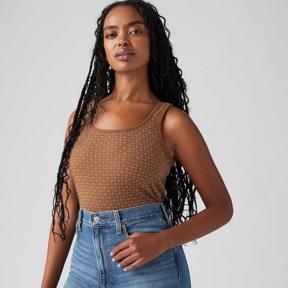 Regata Levi's® Essencial Rib Marrom