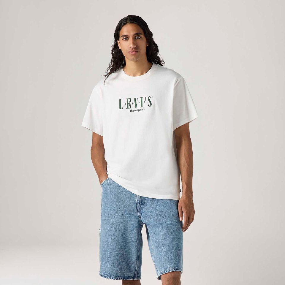 Camiseta Levi's® Relaxed Fit Branca Manga Curta