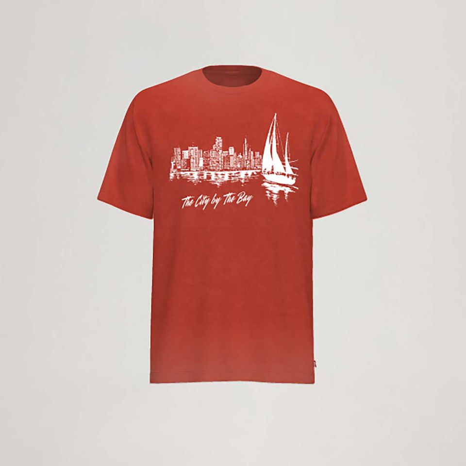 Camiseta Levi's® Retro Standard Manga Curta