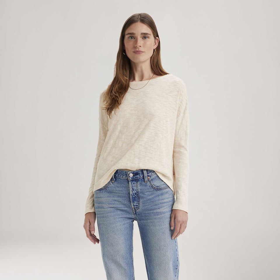 Blusa Levi's® Margot Branca Manga Longa