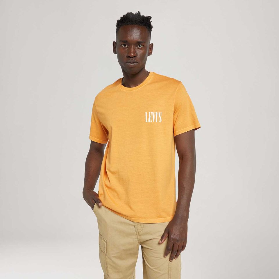Camiseta Levi's® Relaxed Fit Laranja Manga Curta