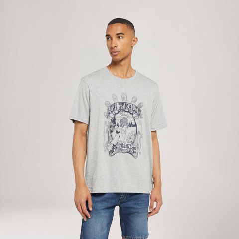 Camiseta Levi's® Relaxed Fit Cinza Manga Curta — Levi's