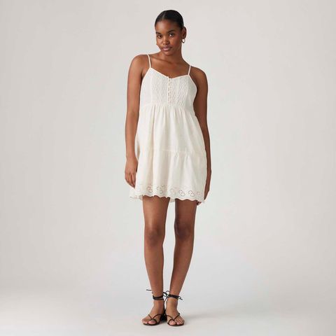 Vestido Levi's® Cora Curto Sem Mangas Branco — Levi's