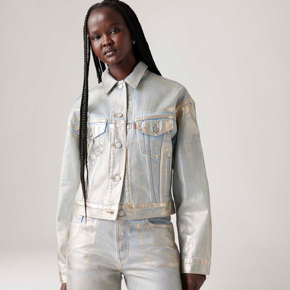 Jaqueta Levi's® Shrunken 90's Metalizada