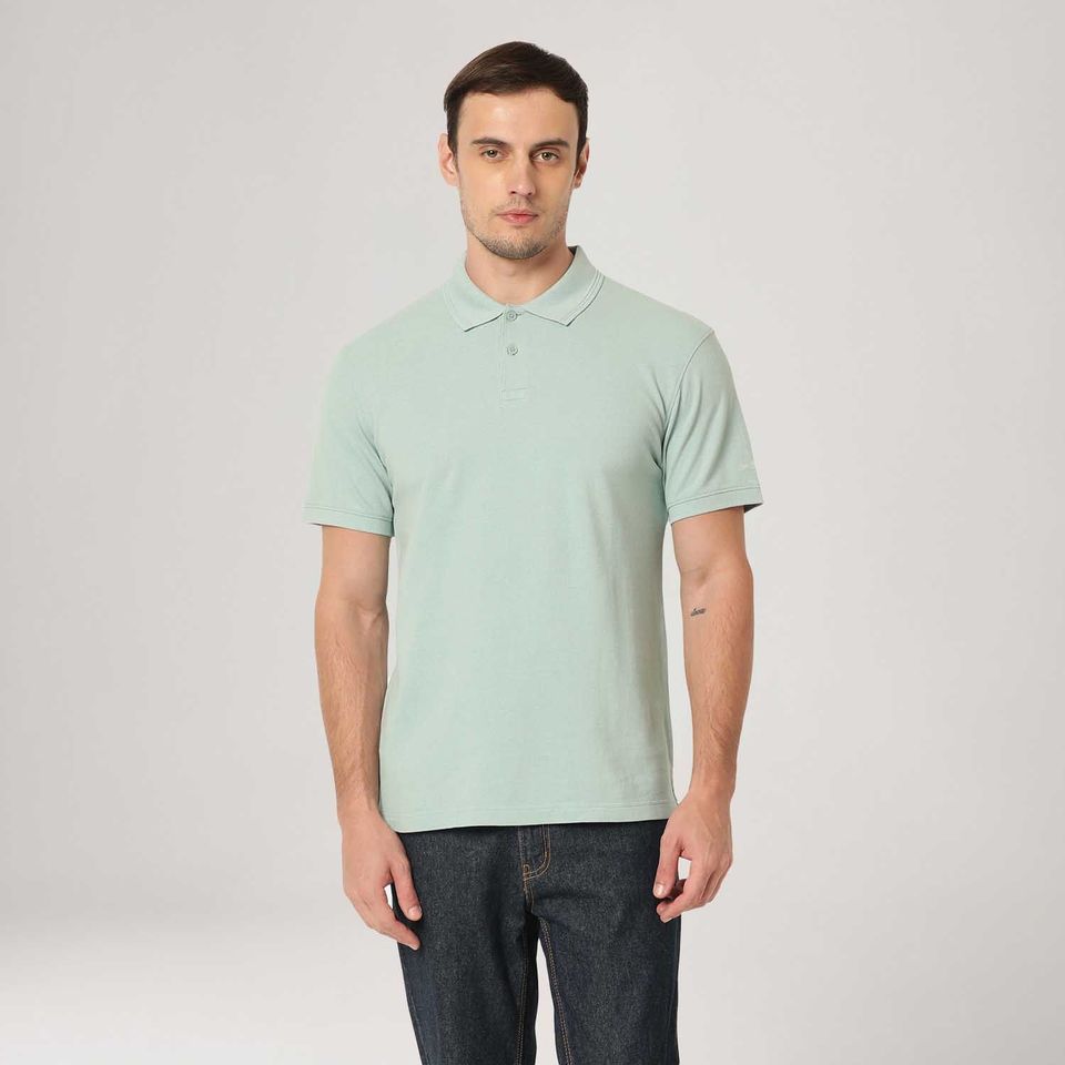 Camisa Polo Levi's® Authentic Verde Água Manga Curta