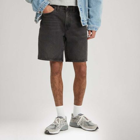 Bermuda Jeans Levi's® 468 Stay Loose Preta — Levi's