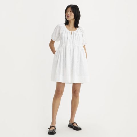 Vestido Levi's® Jaylee Mini Branco com Flores — Levi's