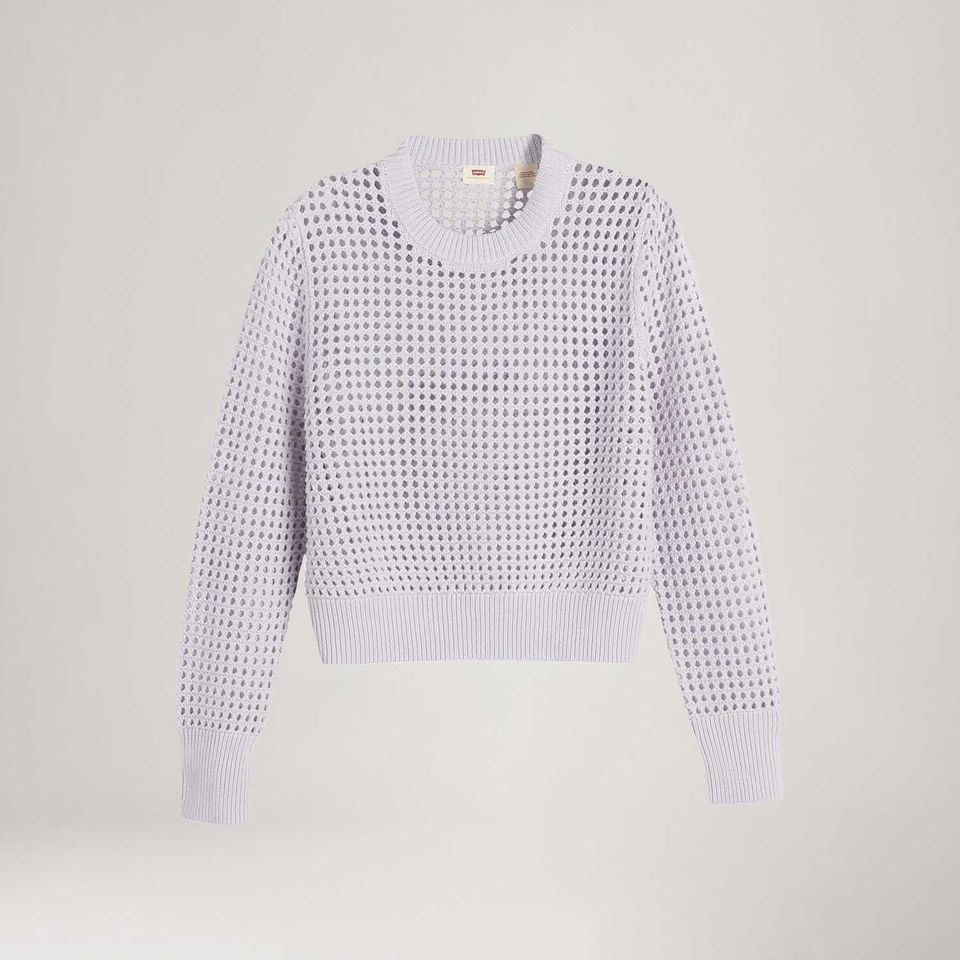 Blusa Levi's® Superbloom Crochet Branca Manga Longa