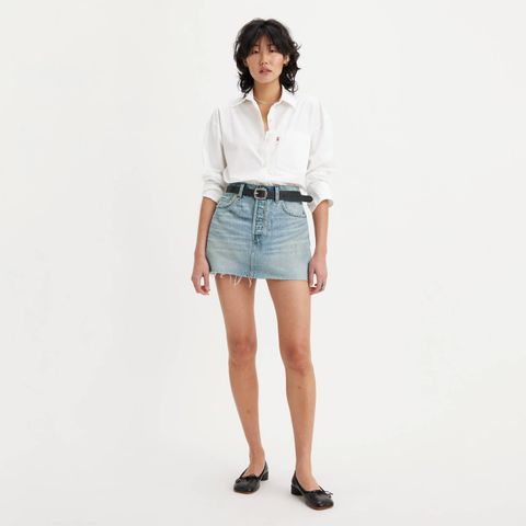 Saia Jeans Levi's® Icon Lavagem Média — Levi's