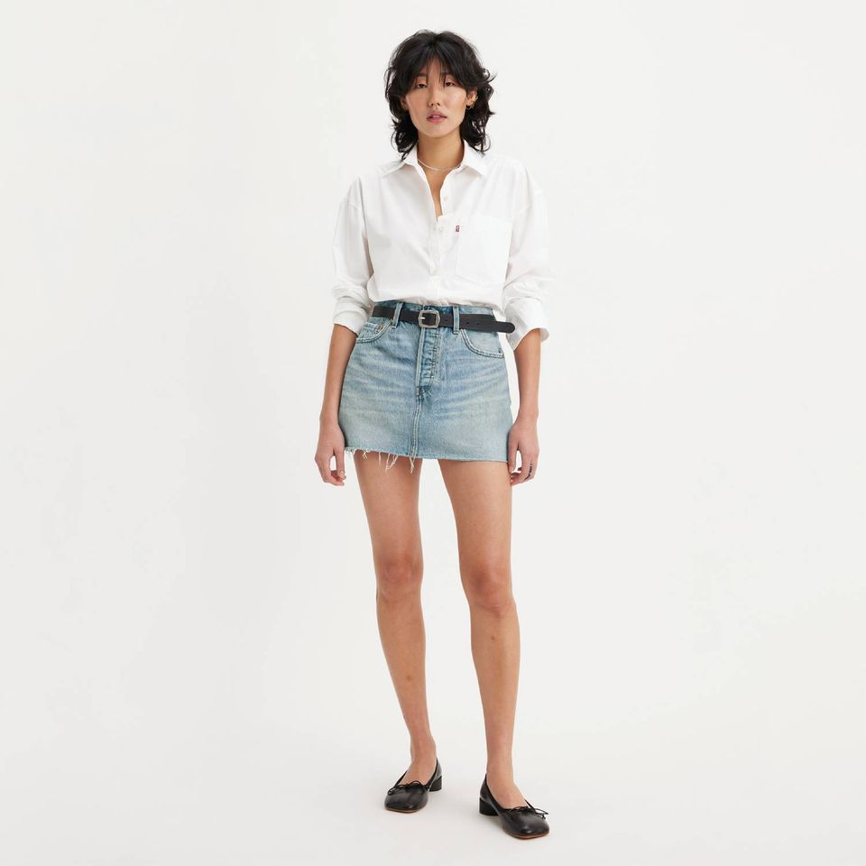 Saia Jeans Levi's® Icon Lavagem Média