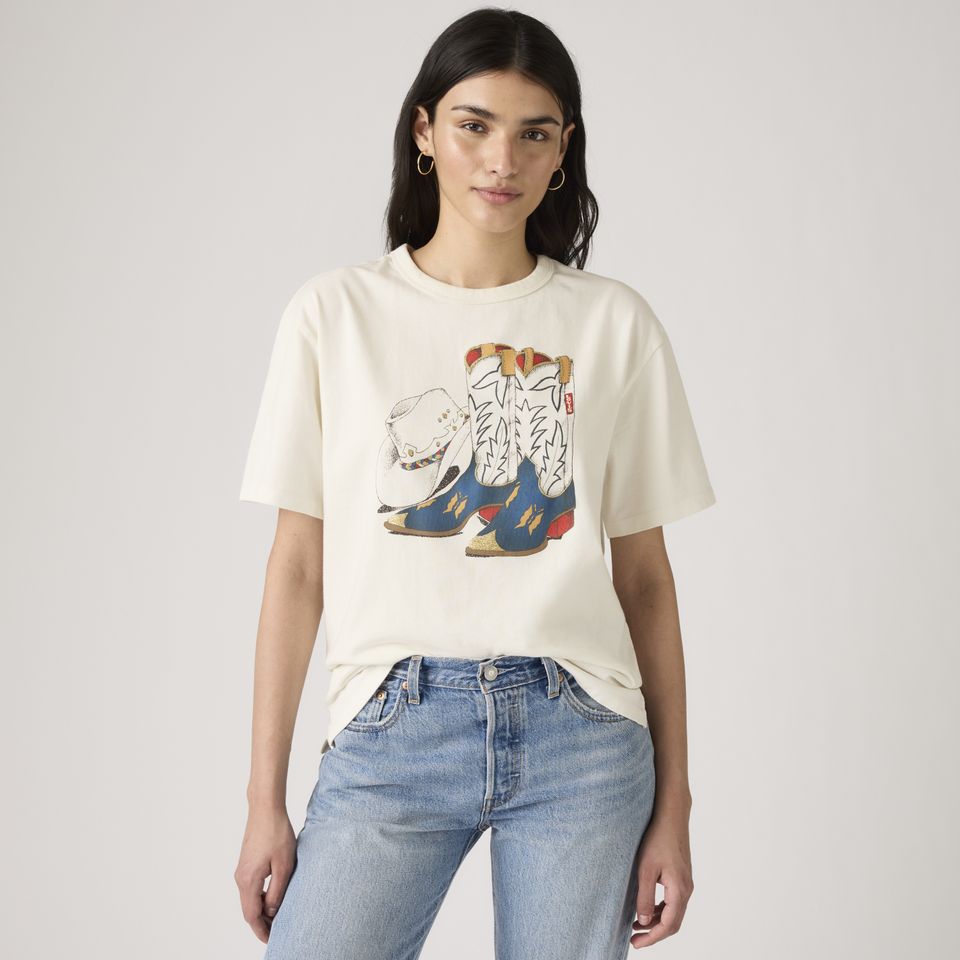 Camiseta Levi's® Tabor Branca Manga Curta