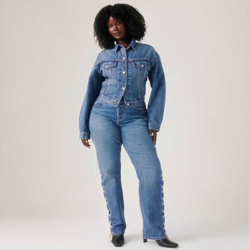 Calça Jeans Levi's® 501® Blue Lace Up Lavagem Média
