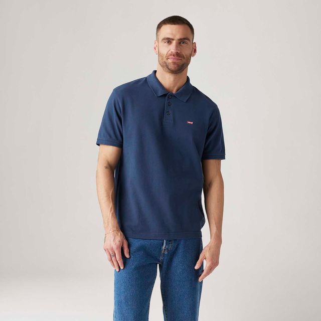 Camisa Polo Levi's® Housemark Azul Marinho Manga Curta - S USA | P BR