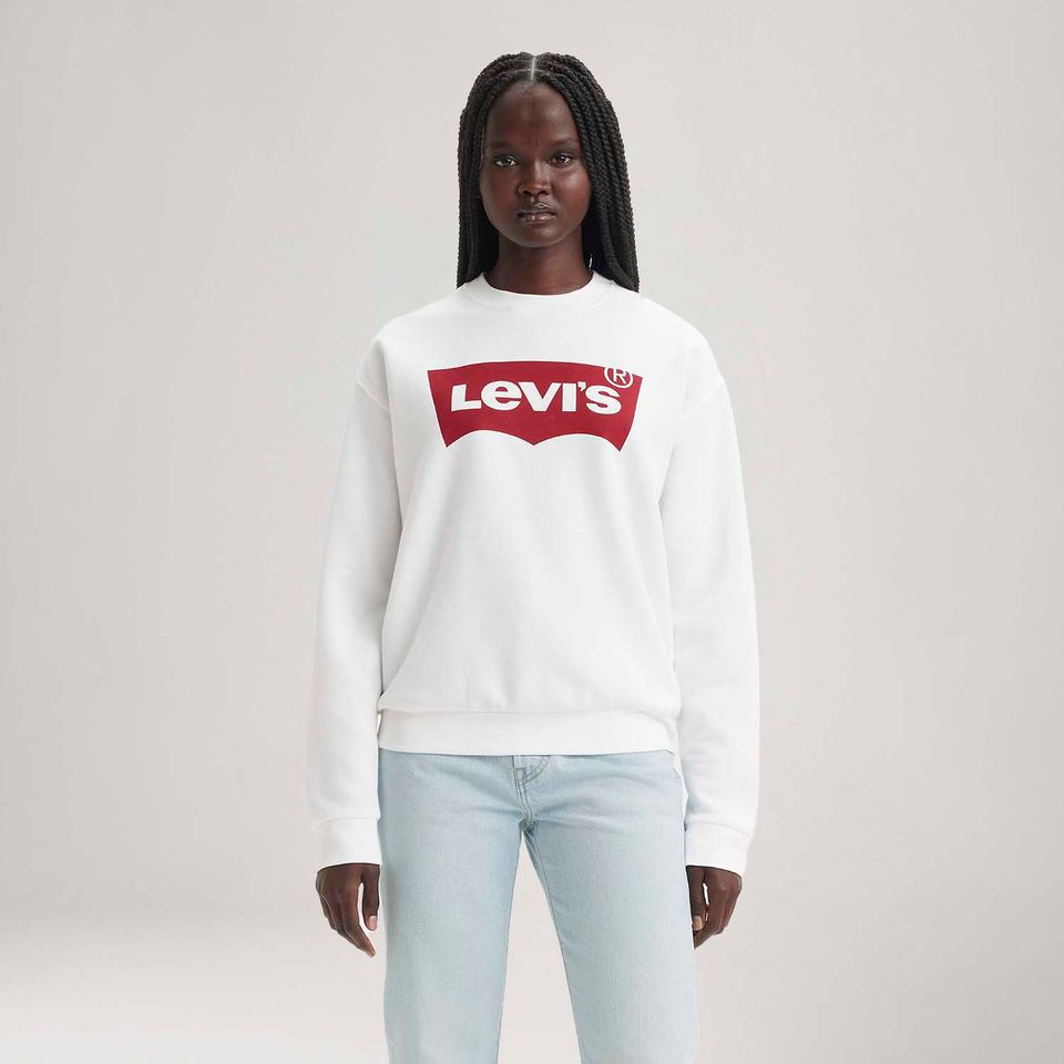 Moleton Levi's® Graphic Standard Crew Branco