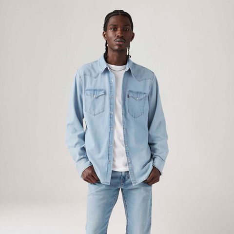 Camisa Jeans Levi's® Classic Western Standard Manga Longa — Levi's