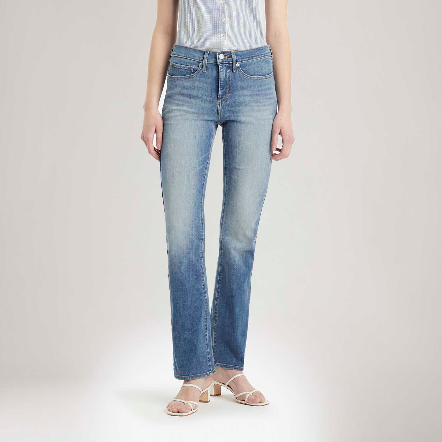 Calça Jeans Levi's® 315 Shaping Boot Lavagem Clara — Levi's