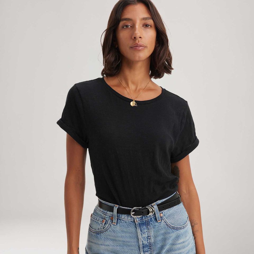 Blusa Levi's® Margot Preta Manga Curta