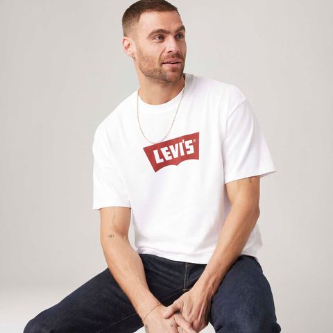 Camiseta Levi's® Vintage Batwing Graphic Branca Manga Curta — Levi's