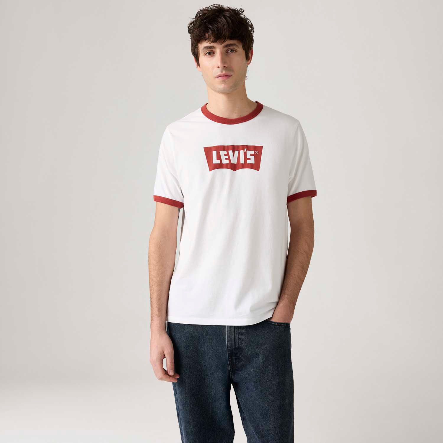 Camiseta Levi's® Standard Ringer Branca — Levi's