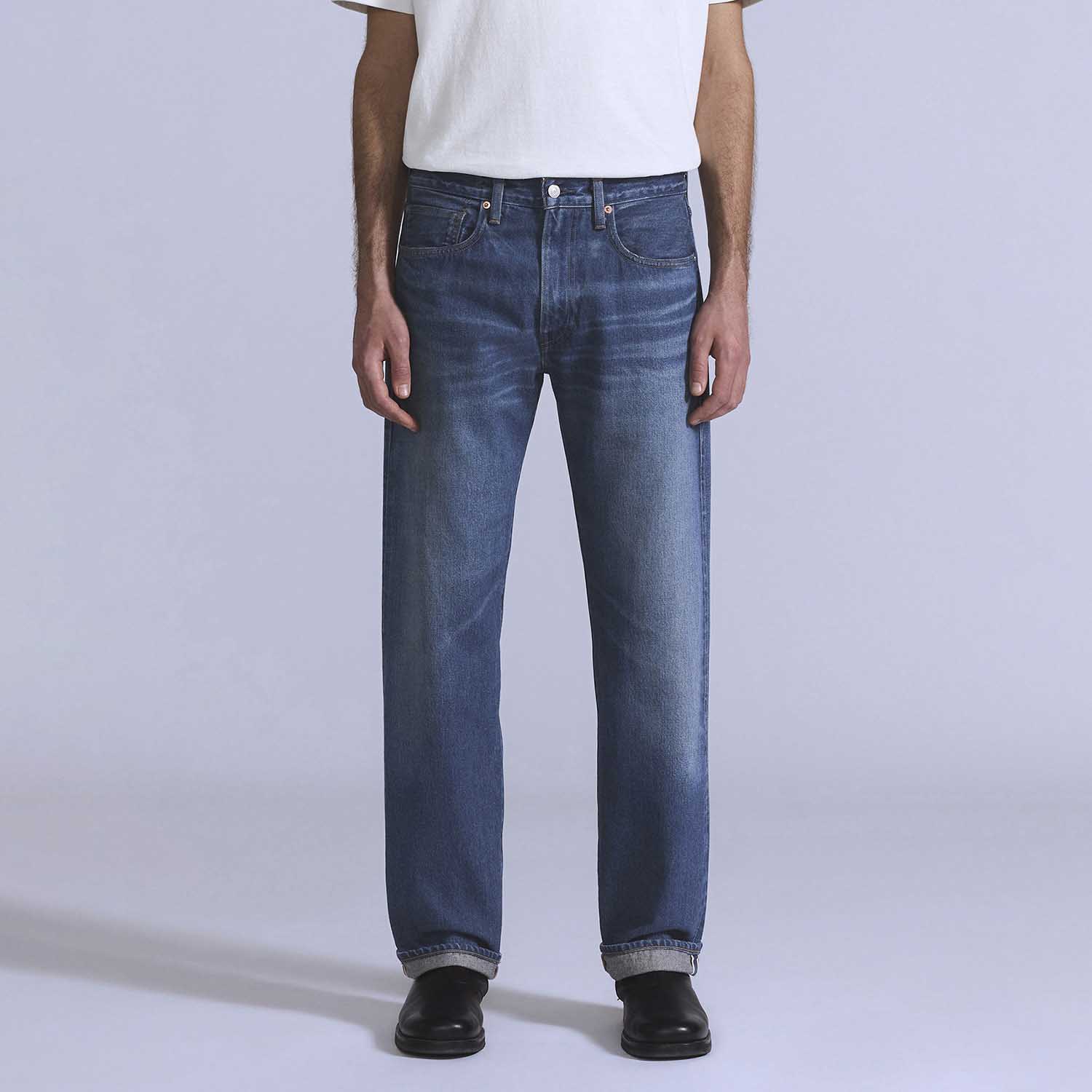 Calça Jeans Levi's® Blue Tab Anchor Relaxed Straight Lavagem Média — Levi's