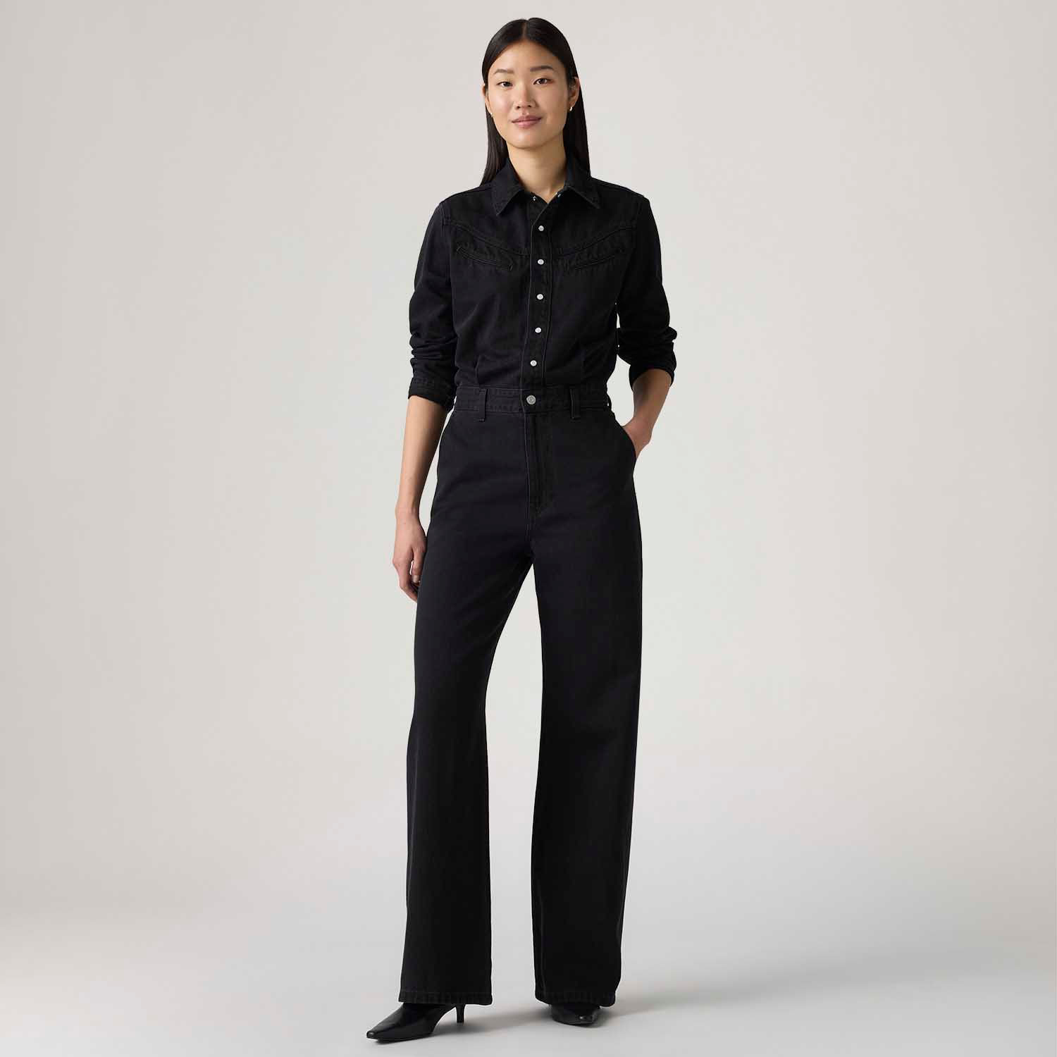 Macacão Levi's® Rinoa Wide Leg Preto — Levi's