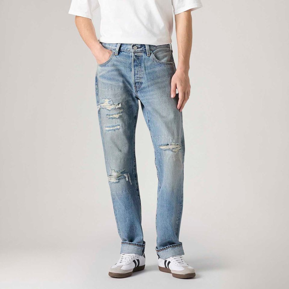 Calça Jeans Levi's® 501® Original Lavagem Clara