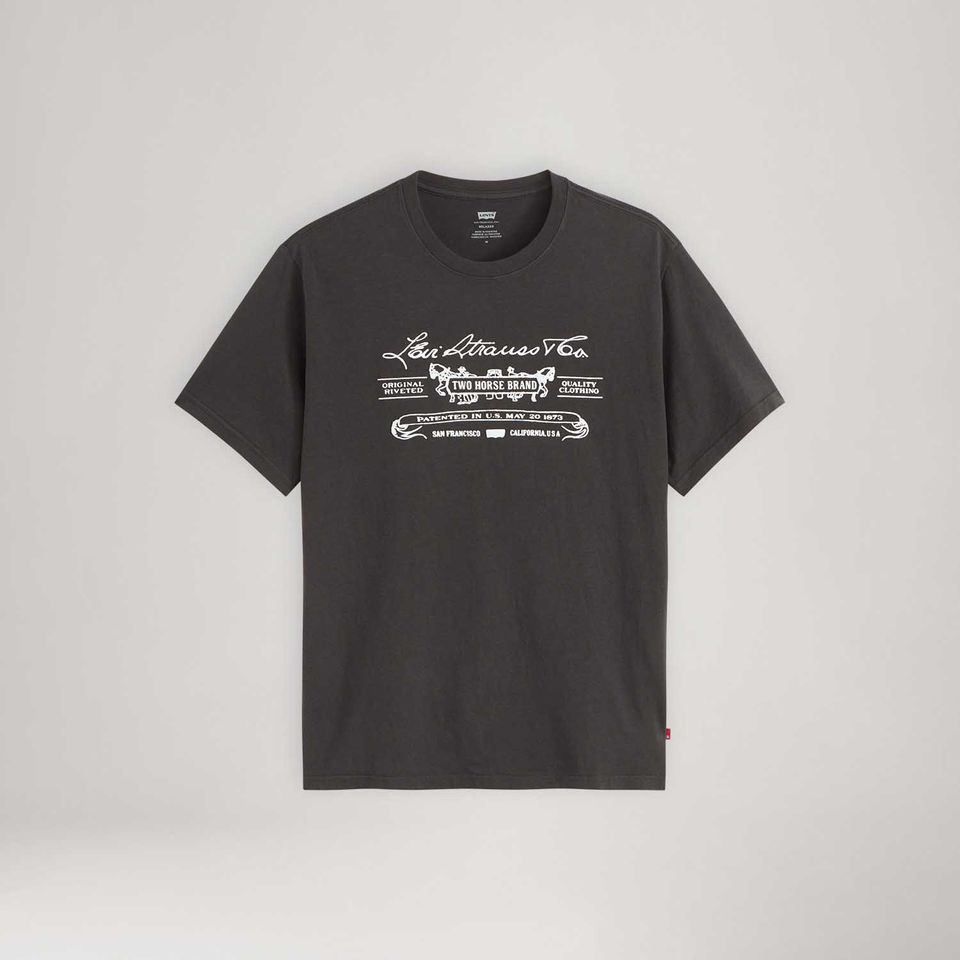 Camiseta Levi's® Relaxed Preta Manga Curta