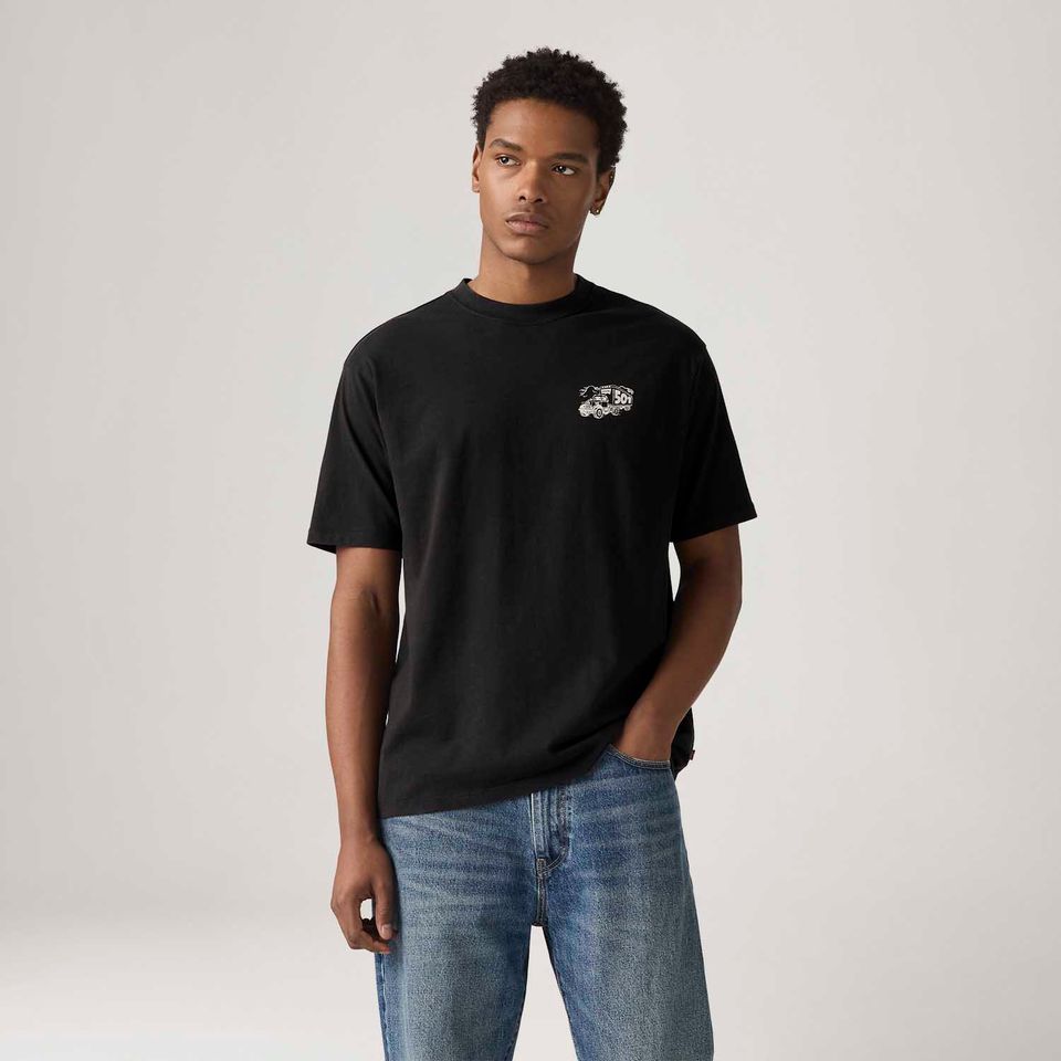 Camiseta Levi's® Vintage Graphic Preta Manga Curta
