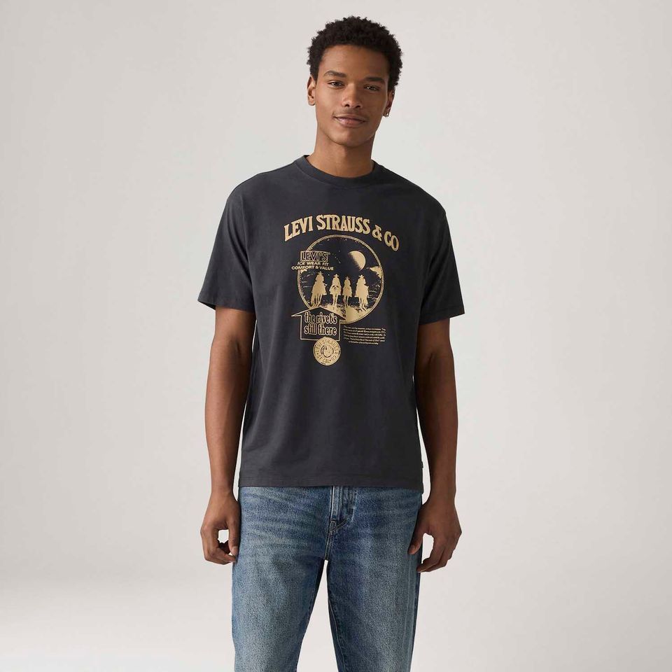 Camiseta Levi's® Vintage Graphic Preta Manga Curta